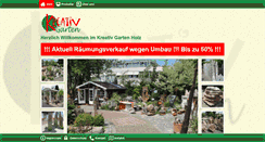 Desktop Screenshot of kreativ-garten-holz.de